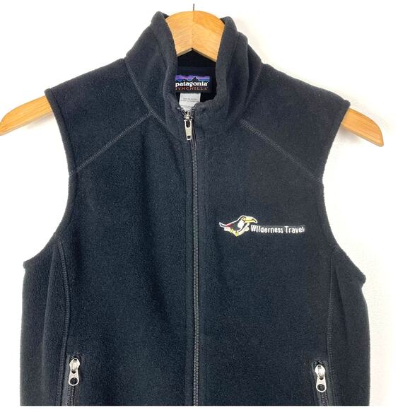 Patagonia | Black Fleece Zip Up Vest Wilderness Travel S - Picture 3 of 7